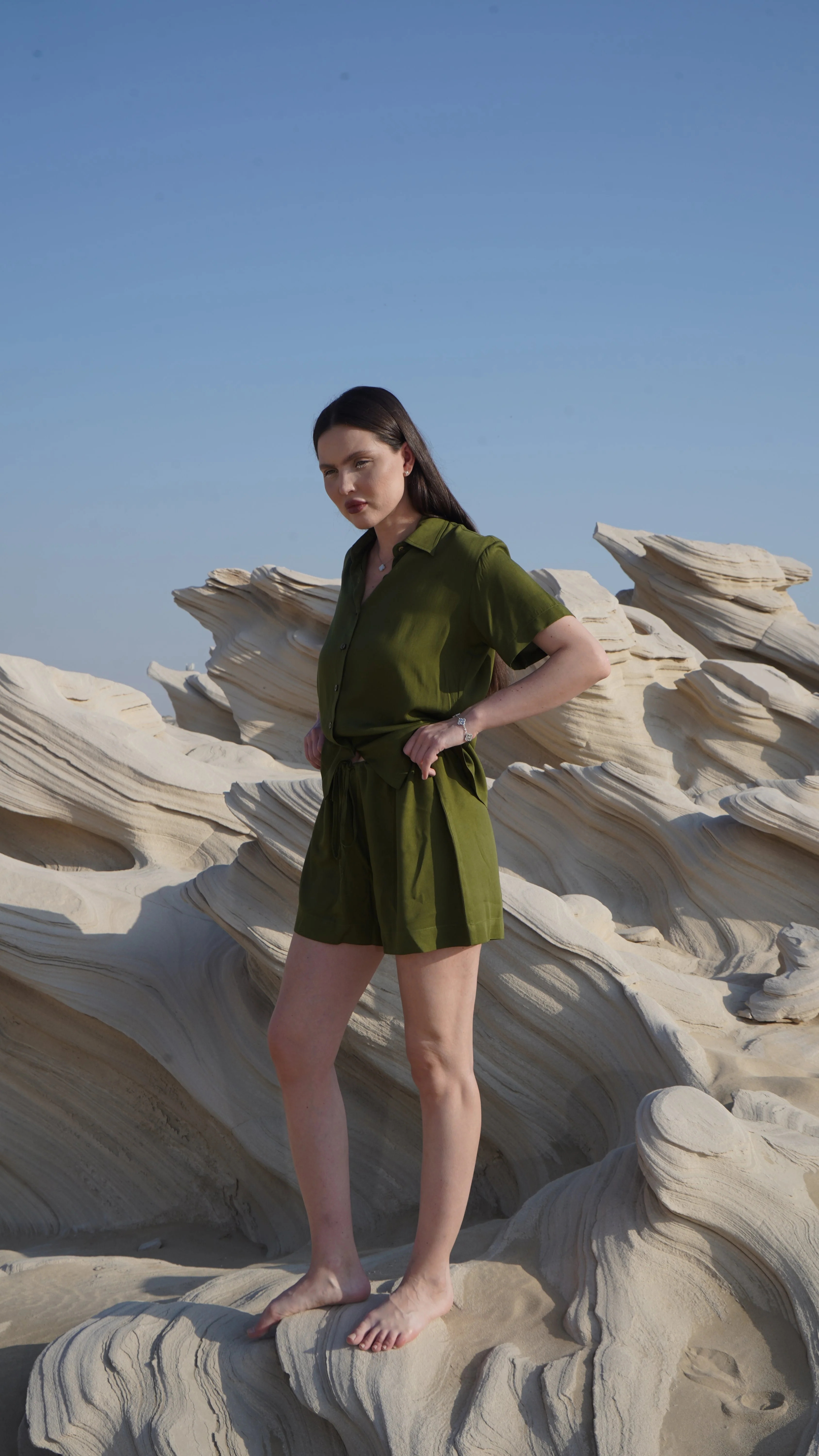 Relaxed Shorts – Forest Green - Image 2
