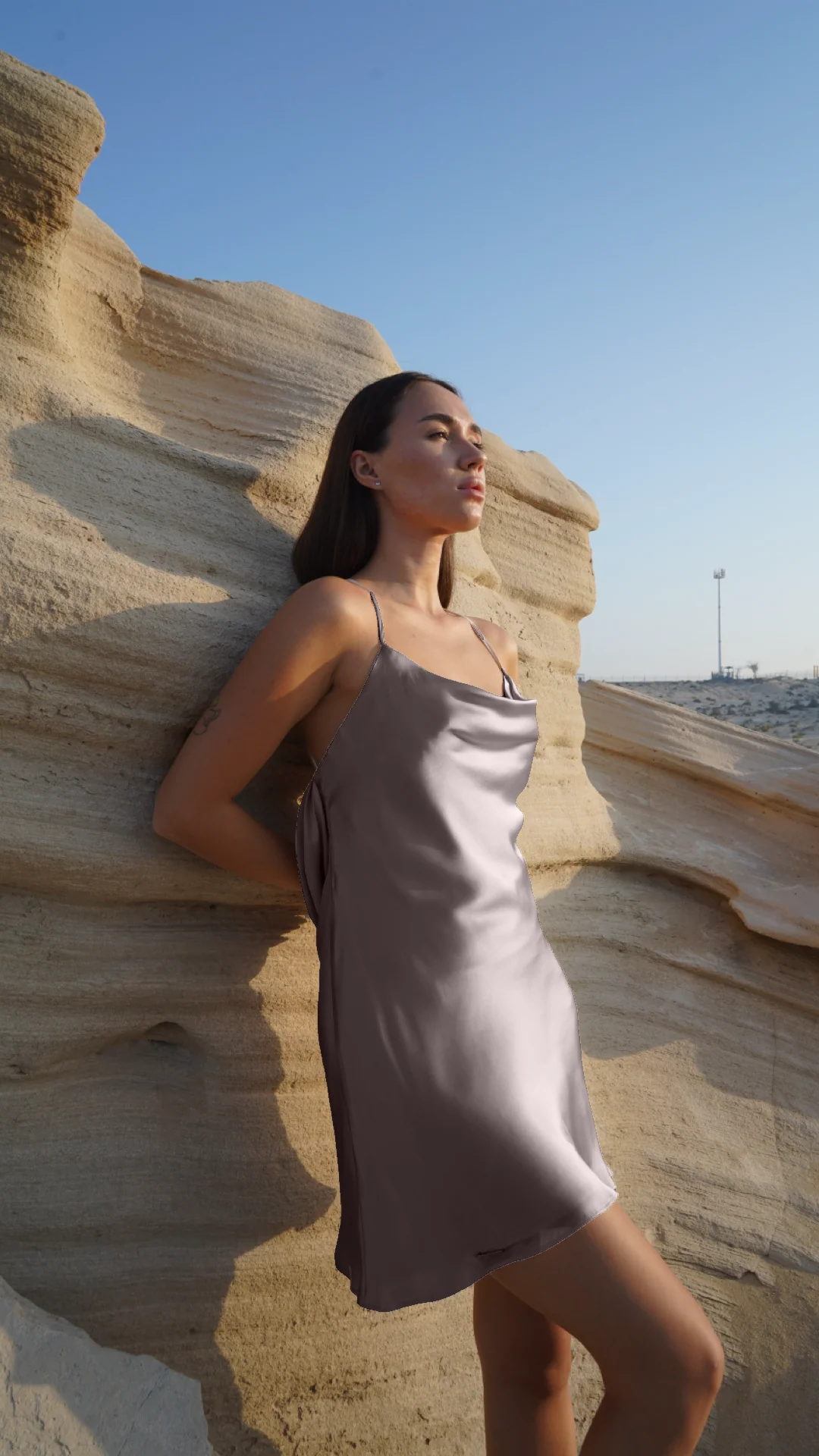 Silk Mini Dress – New Opal - Image 5