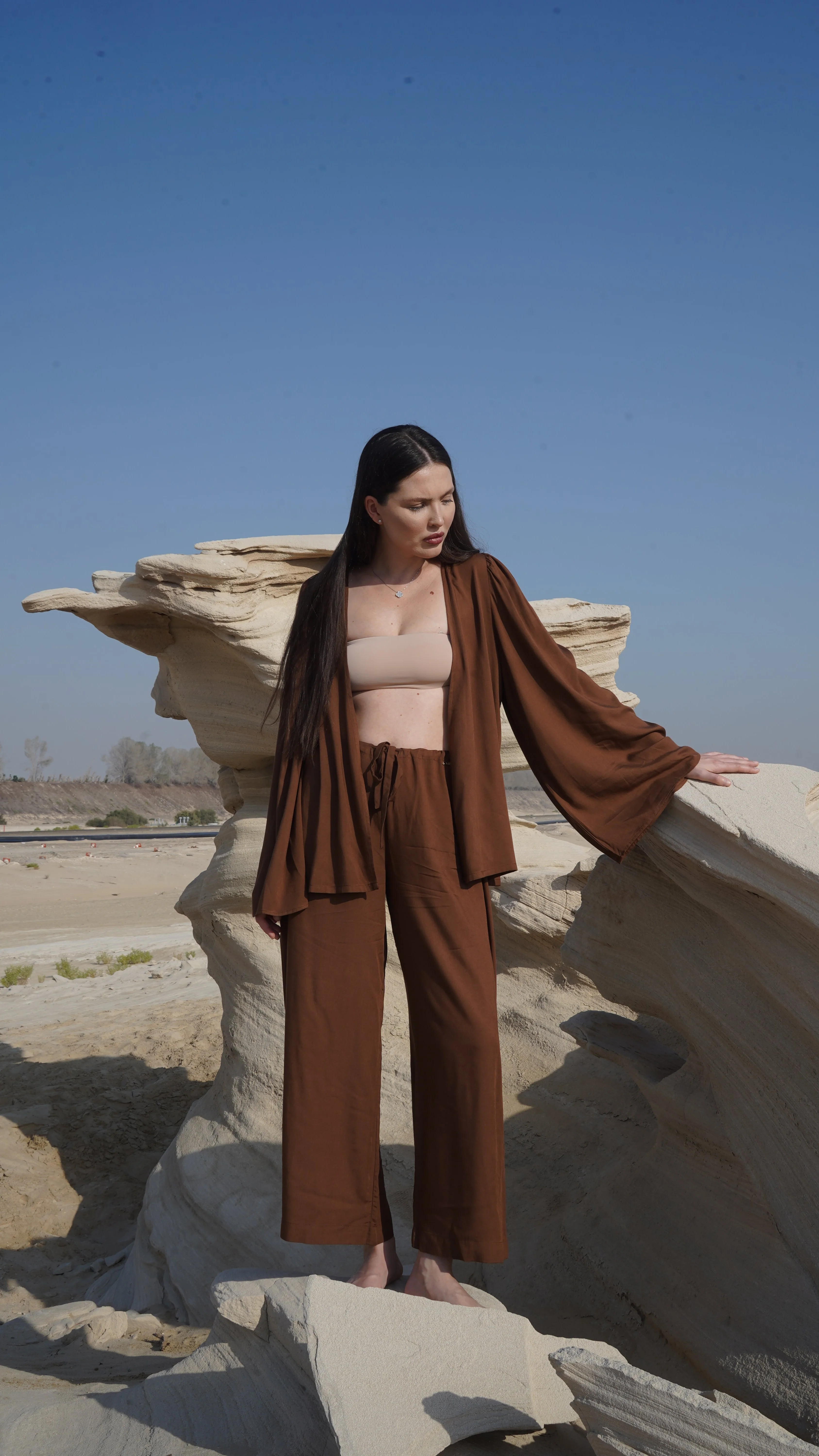 Wide-Leg Pants – Chocolate