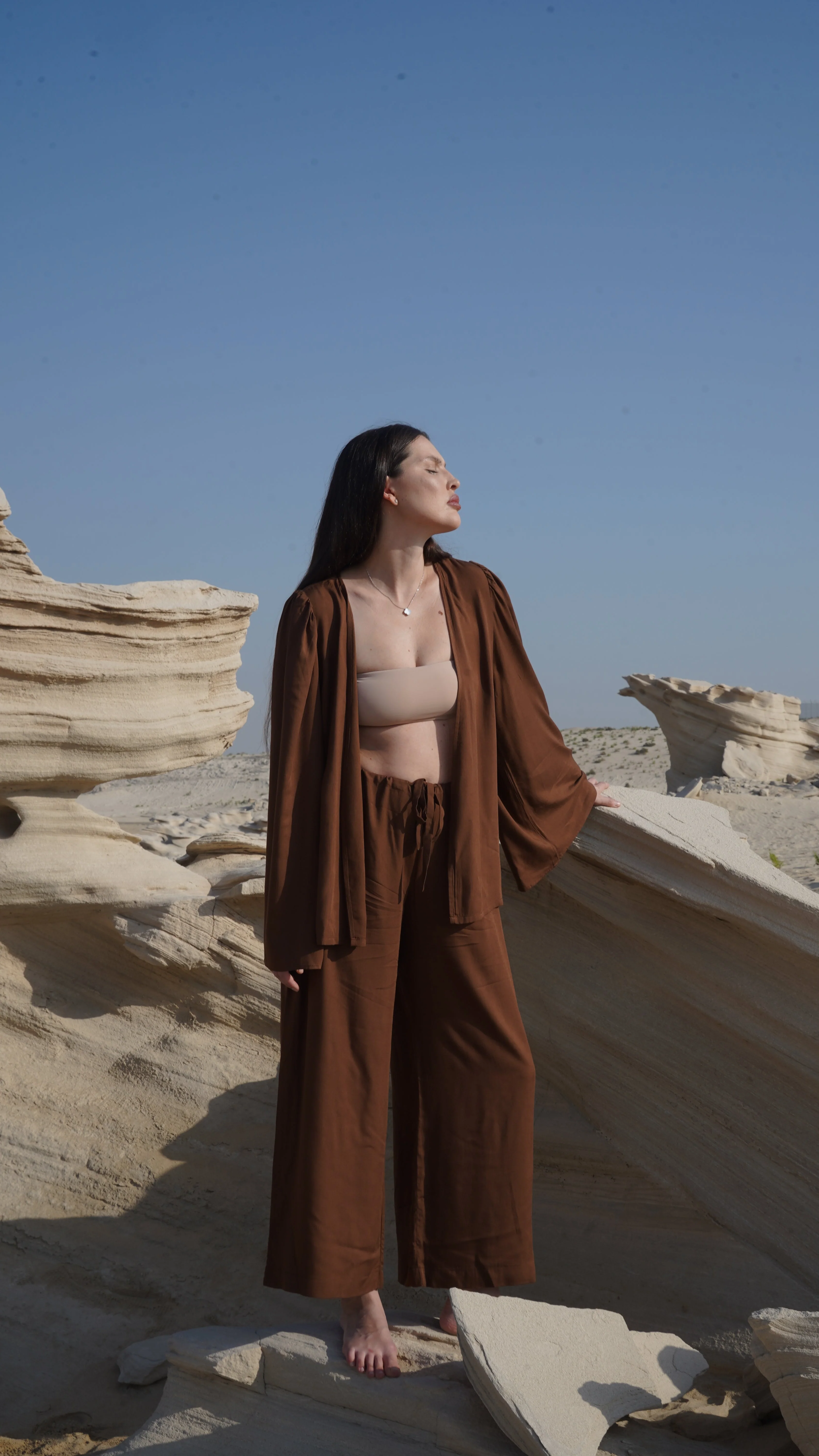 Wide-Leg Pants – Chocolate - Image 2